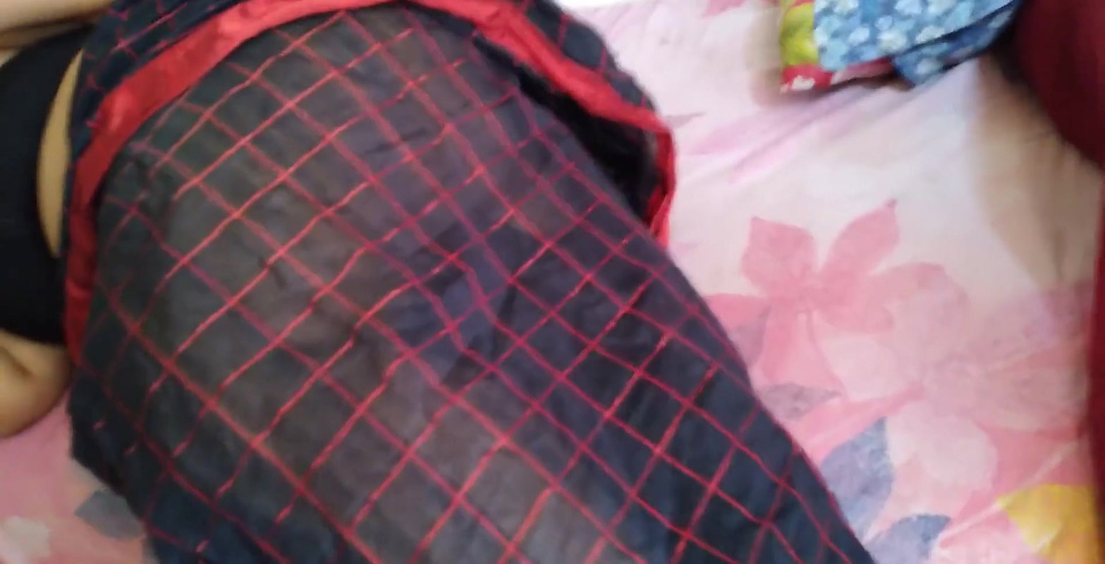 Indian sexy Bhabhi watch porn when husband is Not at home then neighbor comes from behind and fucks her in the Big ass