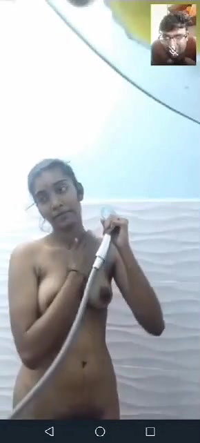Tamil girl nude bath on live video call to lover