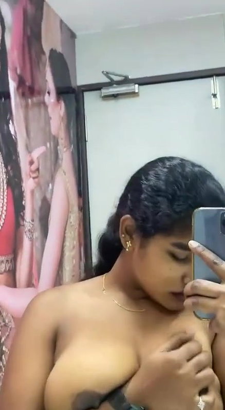 bridal makeup girl viral big boobs pressing selfie