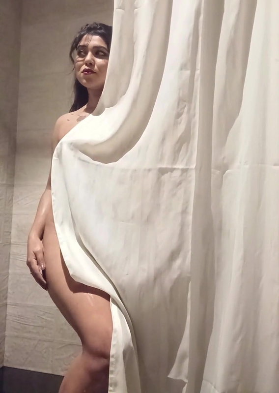 model nude bath under shower Jhilik Roy