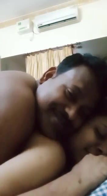 jija fucking saali from back and boob press