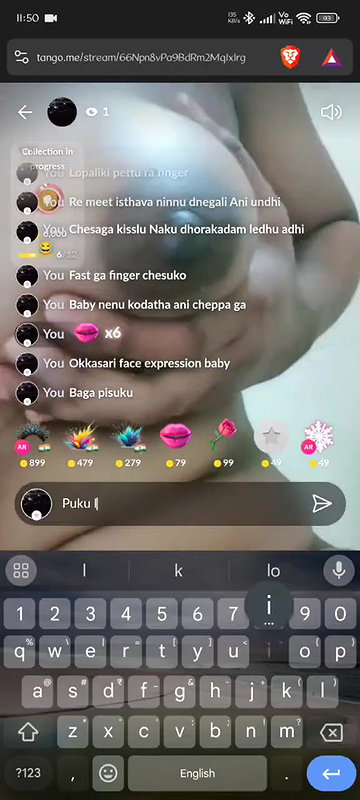 tango girl Nivedita Telugu chut mein ungli kri