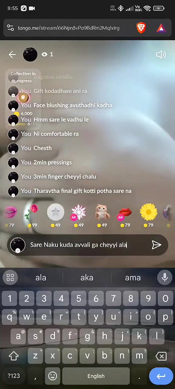 tango girl Nivedita Telugu chut mein ungli kri