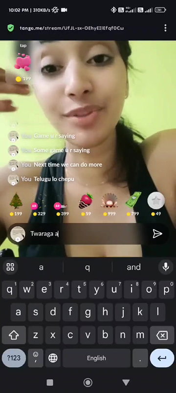 tango girl Chittyyyy boob dikhayi