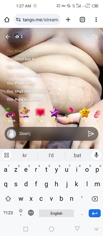 tango girl Mine nude show