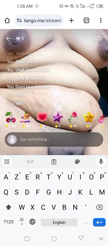 tango girl Mine nude show