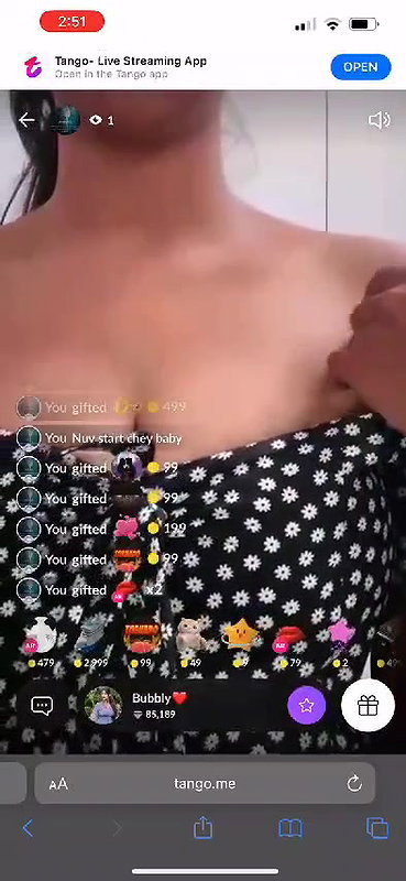 tango girl Bubbly boob dabayi