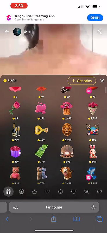 tango girl Bubbly boob dabayi