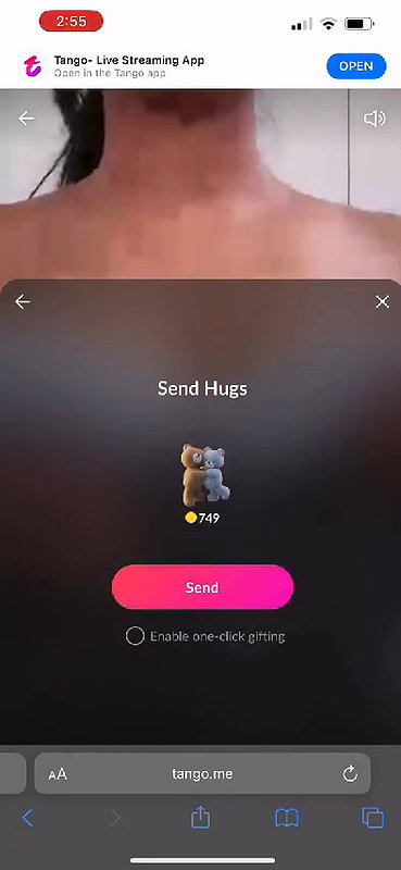 tango girl Bubbly boob dabayi