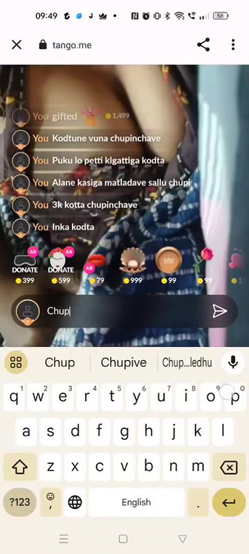 tango girl Sandy papa boob