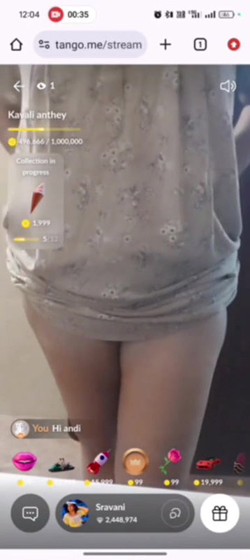 tango girl Savani nude show