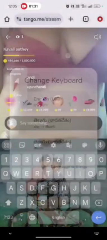 tango girl Savani nude show