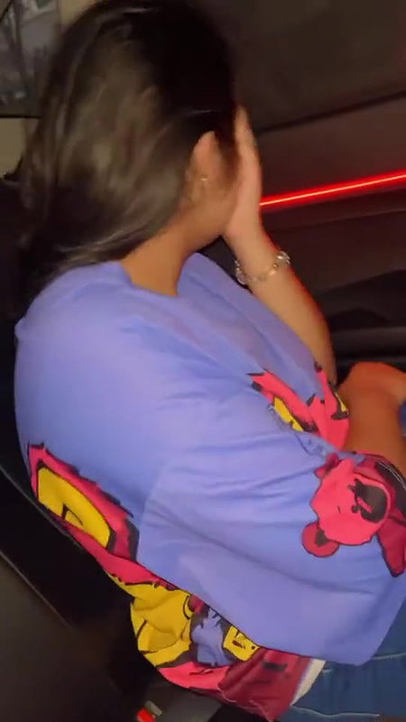 boobs show in car by a cute viral girlfriend