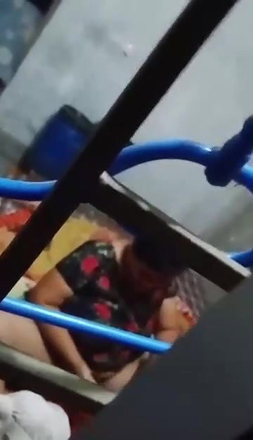 brother wife Indian fingering caught through window