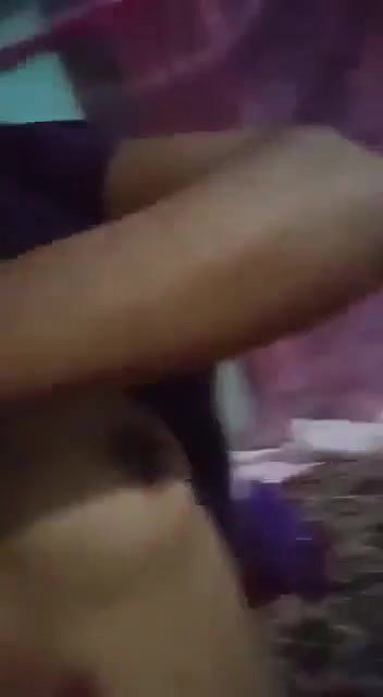 horny selfie girl boob show and viral licking