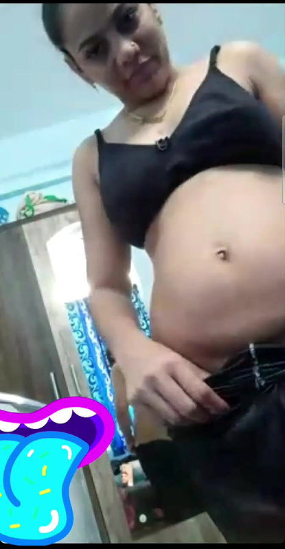 pregnant wife pussy show on viral video call sex