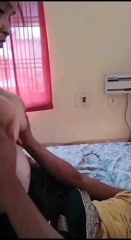 hot wife boob press and sucking by horny husband