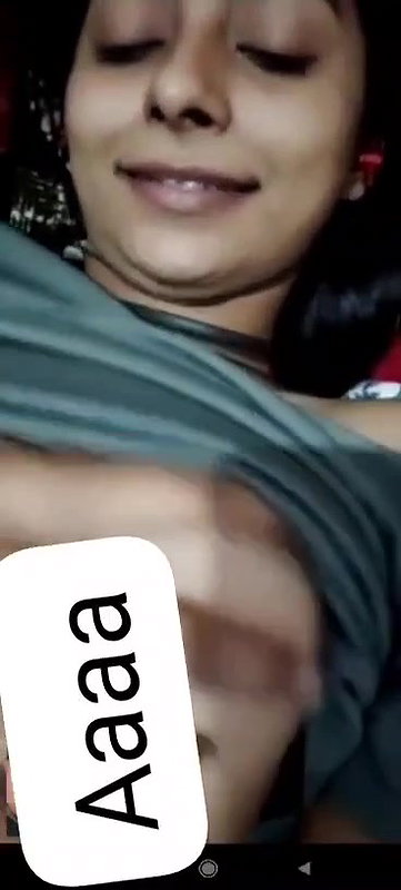 hot GF boob show on cam for the first time