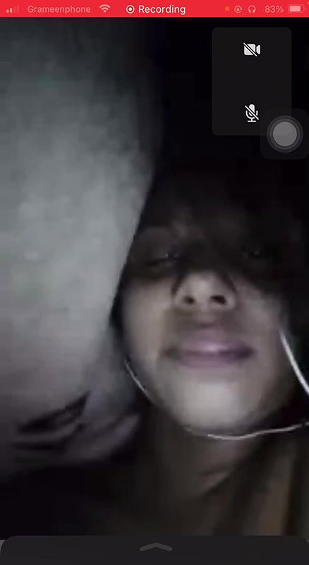 video call boob show of cute GF viral dark mode