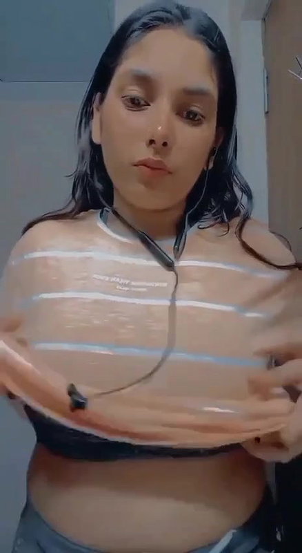 first time topless big boobs showing to lover
