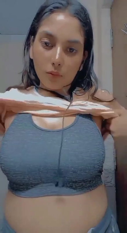 first time topless big boobs showing to lover