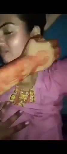 hot babe boob press by lover before sexual course