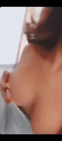 tattooed girlfriend boobs show viral seflie MMS