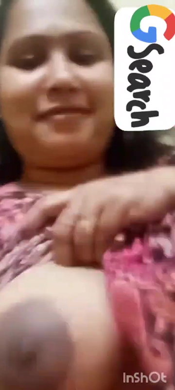 busty aunty topless round big boobs showing