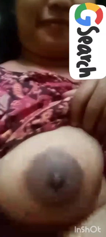 busty aunty topless round big boobs showing
