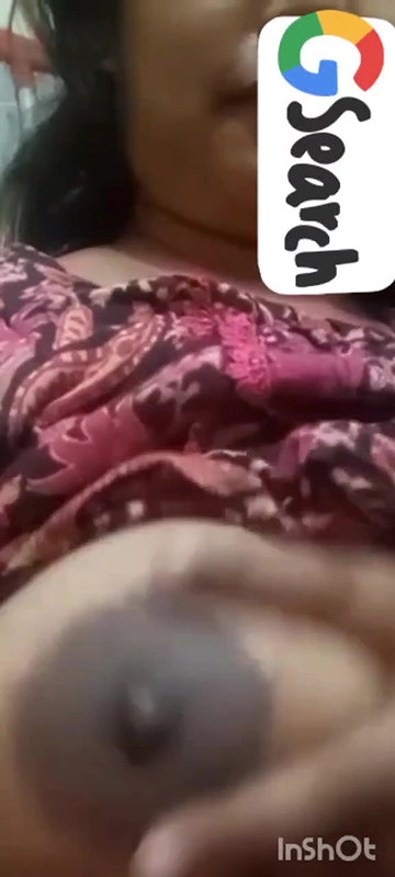 busty aunty topless round big boobs showing