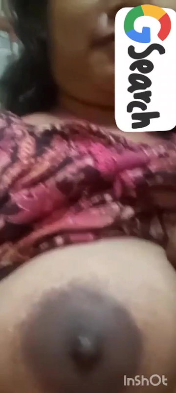 busty aunty topless round big boobs showing