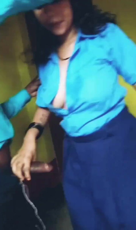 college girl Indian blowjob to professor in open shirt