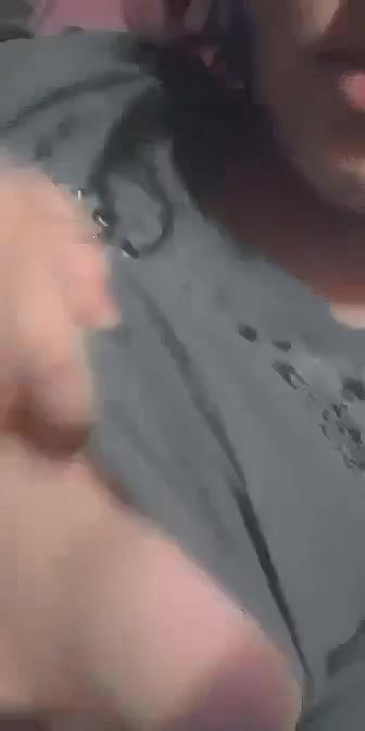 Desi GF dark nipples boob show selfie video