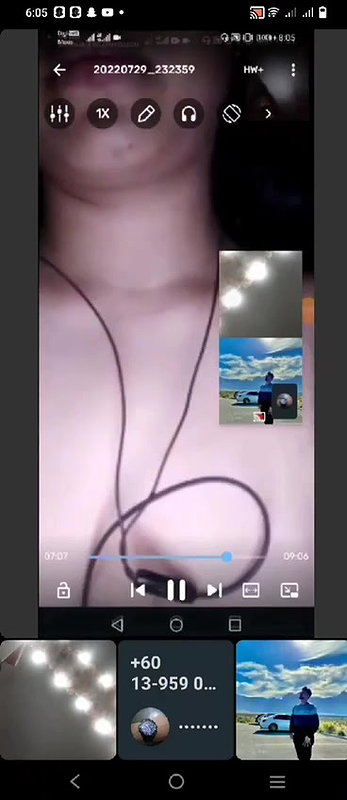 GF nude video call sex chat recorded by lover