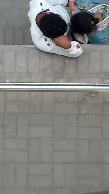 busty MILF outdoor blowjob on hidden cam sex