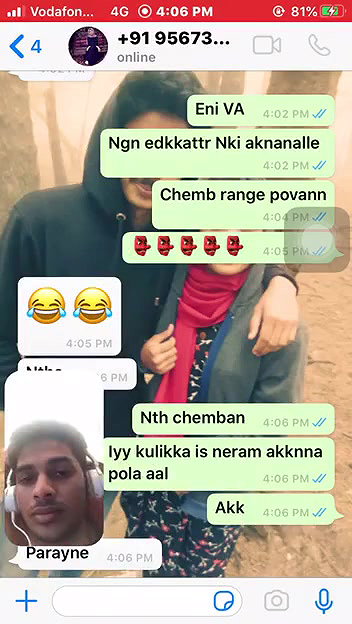 mallu girl boob show on video call to lover