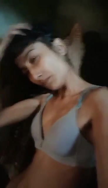 village girl changing dress after nude bath