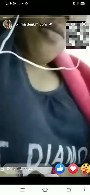 cheating wife video call showing big boobs