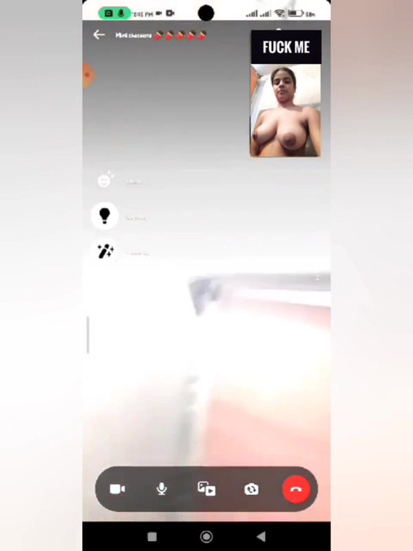 naked video call show by big boobs Indian girl