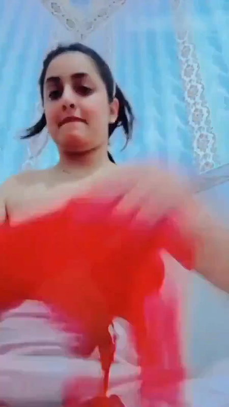 big boobs orange tops girl stripping viral video