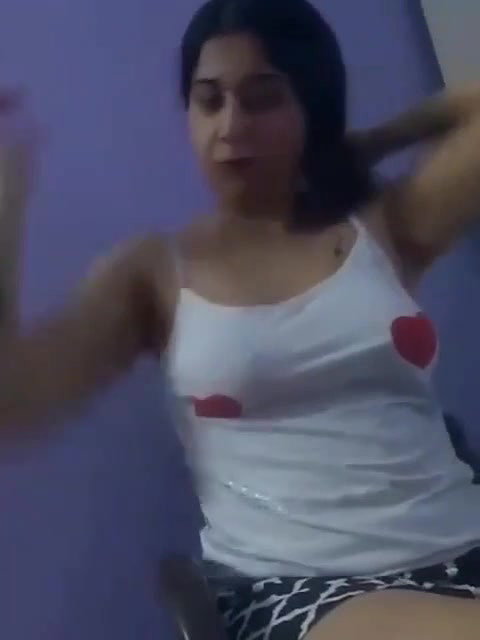 cute girl striptease nude boob show for lover