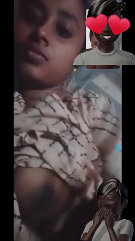 Desi girl topless boob show viral video call