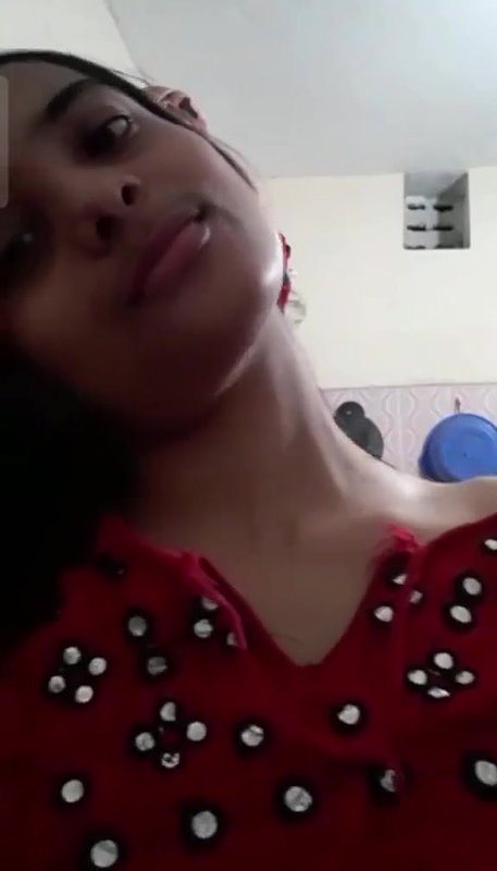 Bangladeshi girl boob press topless video making