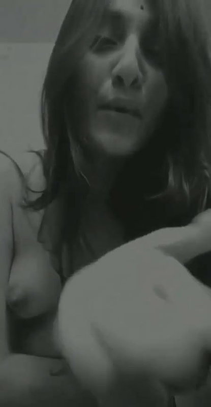 cute Desi girl nude in black and white video