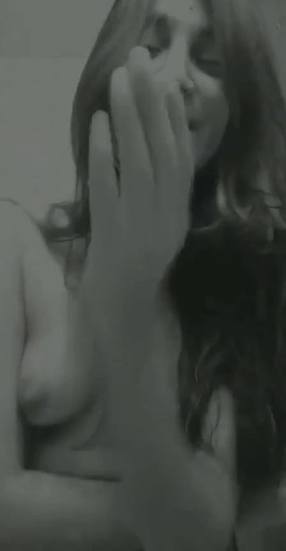 cute Desi girl nude in black and white video
