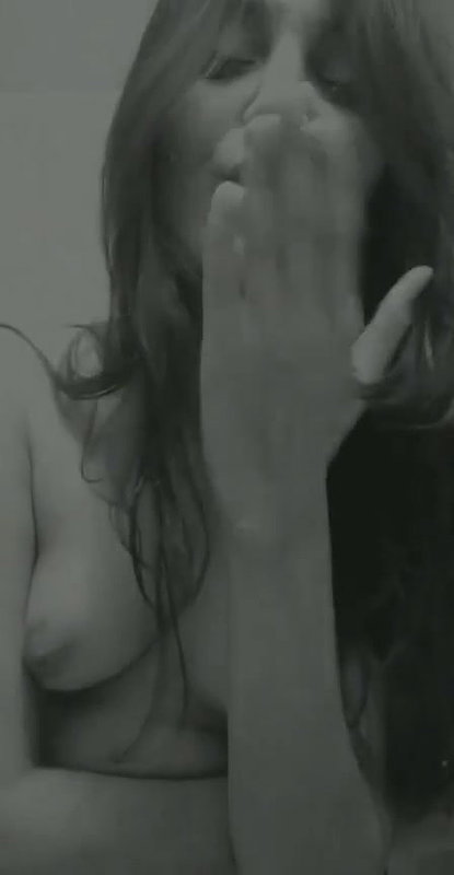 cute Desi girl nude in black and white video