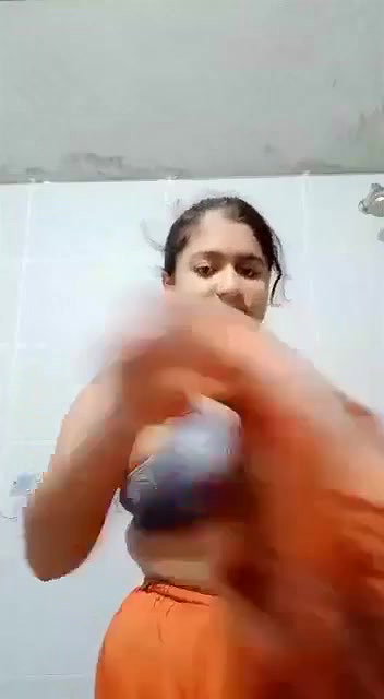 salwar suit girl stripping and playing with boobs