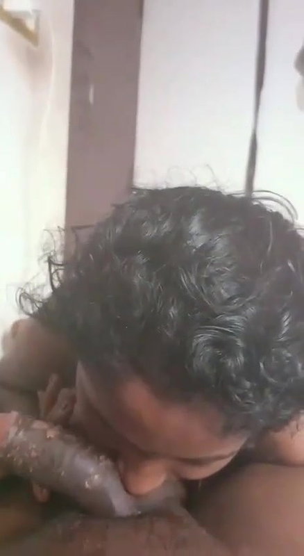 horny wife tasting chocolate dick of husband
