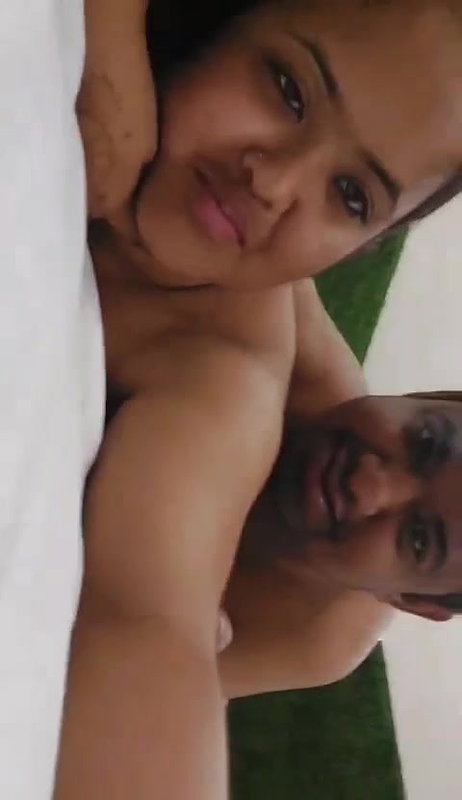 beautiful girlfriend boob press and sucking