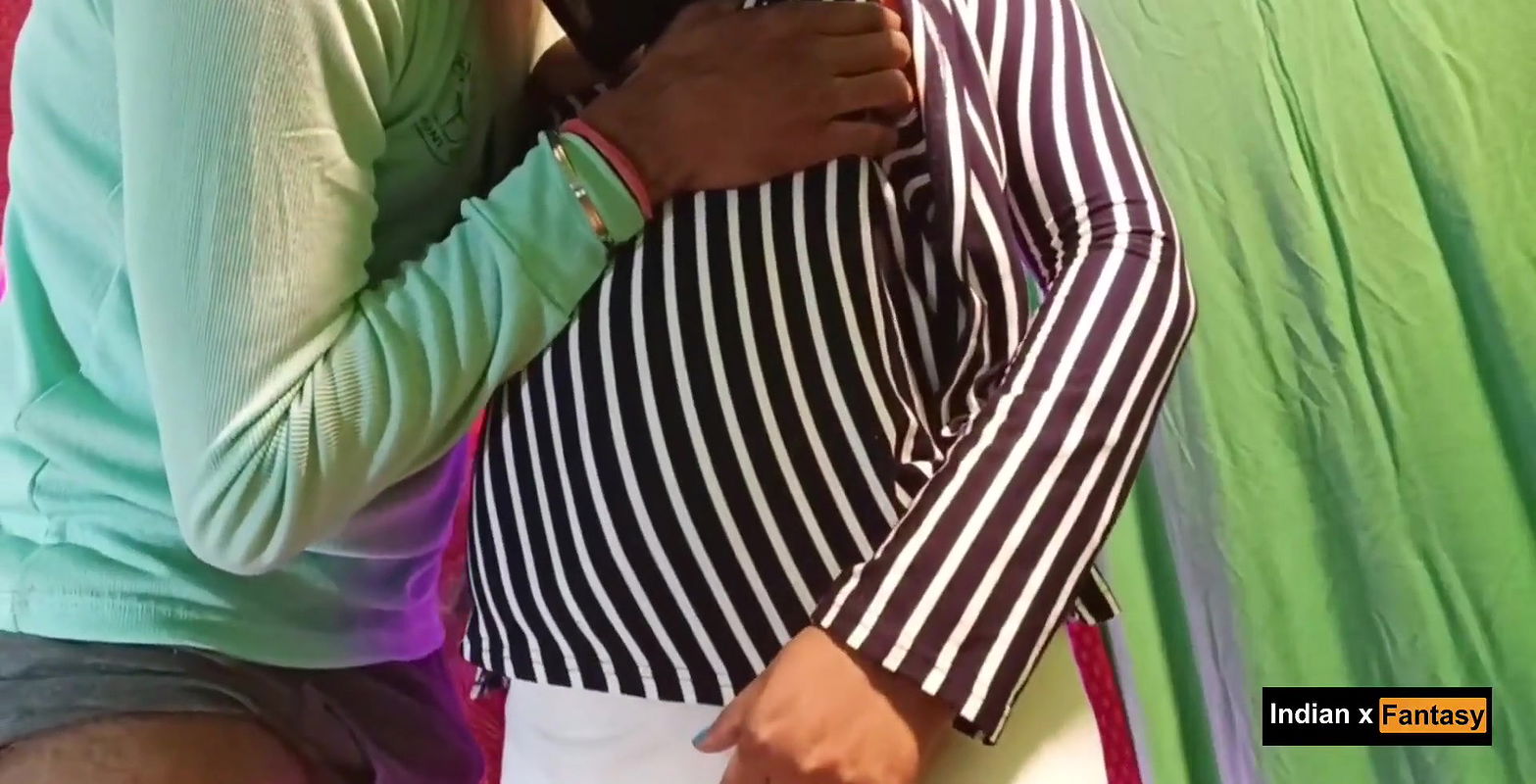 Beautiful cute desi girlfriend boyfriend couple dirty talk Hindi audio hard boobs press and fucked.